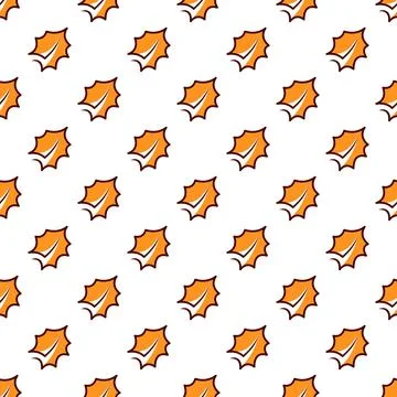 Autumn Nature Seamless Pattern Background Design Stock Illustration