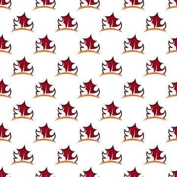 Autumn Nature Seamless Pattern Background Design Stock Illustration