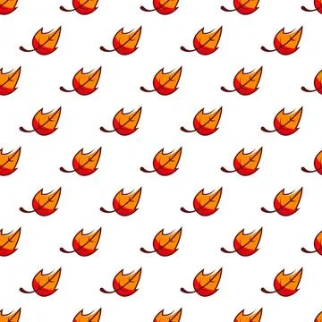 Autumn Nature Seamless Pattern Background Design Stockillustratie