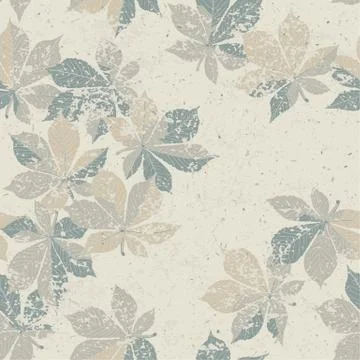 Autumn nature themed seamless pattern, vector, eps10 Illustrazione stock