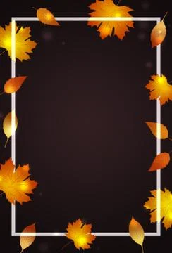 Autumn notice background Stock Photos