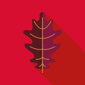 Autumn oak leaf design with fall colors Stock Illustration