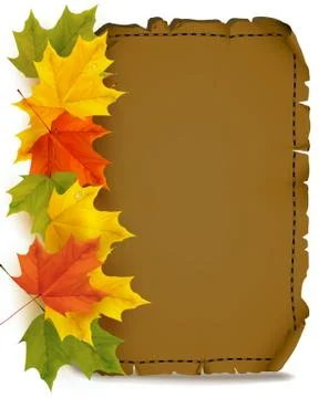 Autumn parchment Stock Illustration