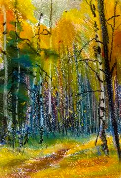 Autumn park Stock Illustration