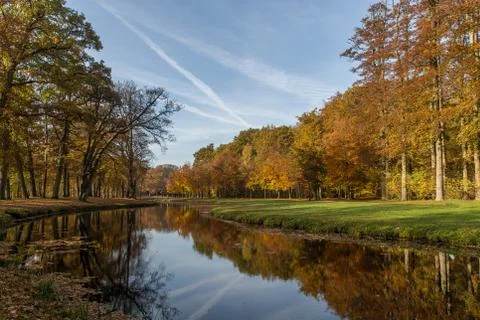 Autumn in a park Stock Photos