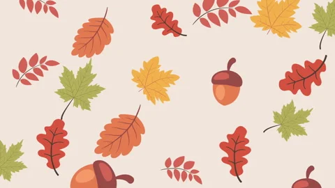 Autumn pattern animation 動画素材 321102919