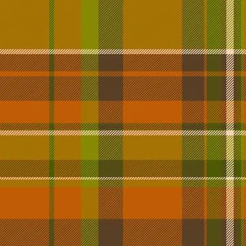 Autumn pattern background plaid, close up check seamless tartan. Retro text.. Stock Illustration