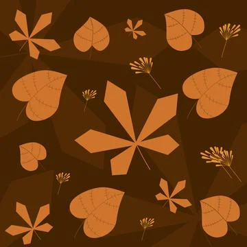 Autumn Pattern Background Vector Stock Illustration
