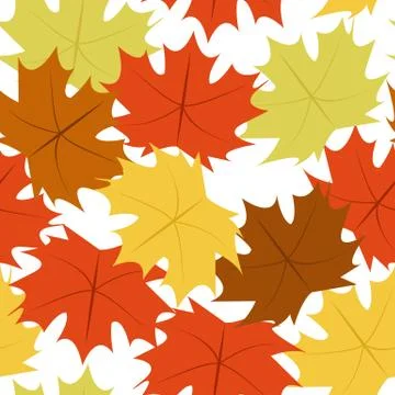Autumn Pattern Leaf Fall Symbol Background Stock Illustration