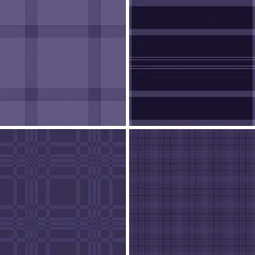 Autumn plaid pattern pack for craft packaging. Tartan visuals enhance handmad Stockillustratie