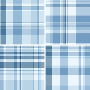 Autumn plaid pattern pack created for social media visuals. Seasonal tartan.. Illustrazione stock