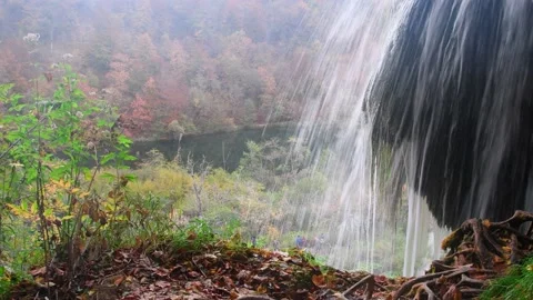 Autumn Plitvice Lakes Stock Footage 136418163