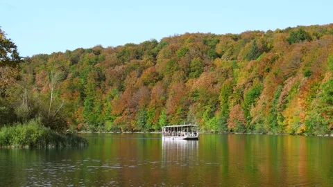 Autumn Plitvice Lakes Stock Footage 136419976