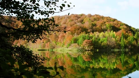 Autumn Plitvice Lakes Stock Footage 137093330