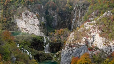 Autumn Plitvice Lakes Stock Footage 137533465