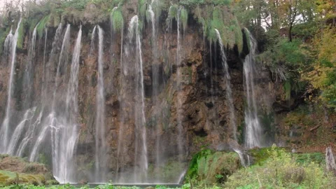 Autumn Plitvice Lakes Stock Footage 137534386