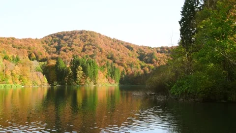 Autumn Plitvice Lakes Stock Footage 137534861