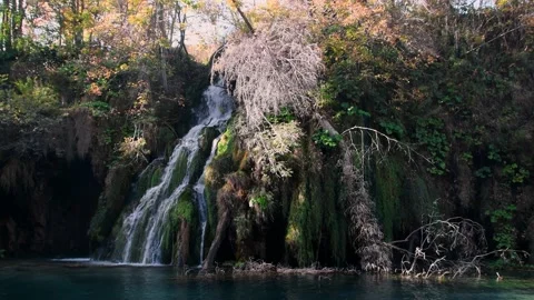 Autumn Plitvice Lakes Stock Footage 137957682