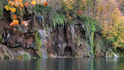 Autumn Plitvice Lakes Stock Footage 141486013