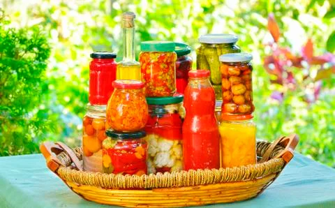 Autumn preserves Stock Photos