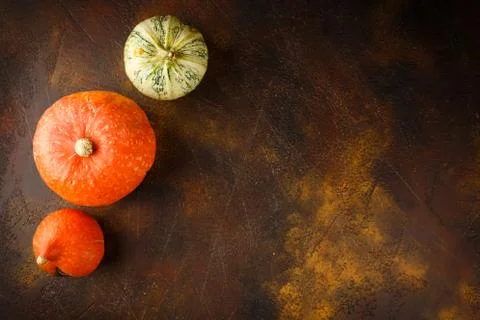 Autumn Pumpkin Background Stock Photos