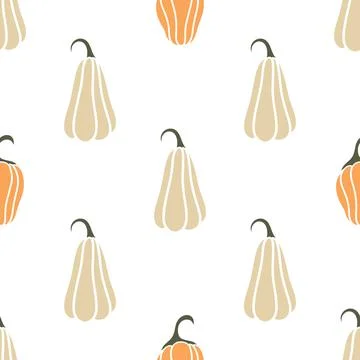 Autumn pumpkin background vector illustration Illustrazione stock