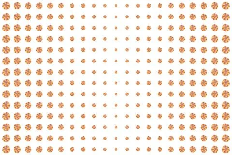 Autumn Pumpkin Halftone Pattern Background, Orange Polka Dot Style Fall Gou.. Stock Illustration