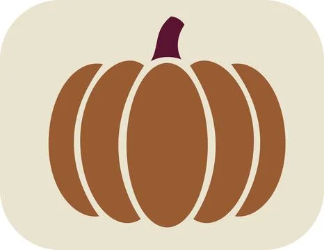 Autumn Pumpkin Vegetable Flat Design Illustration イラスト素材