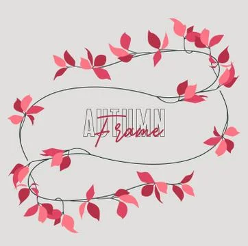Autumn red leaf Stock Illustration
