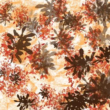 Autumn, red, leaves, leaf, fall, tree, nature, texture, colorful, flower, season Stock Illustration