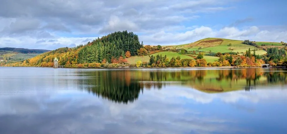 Autumn reflection Stock Photos