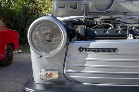 Autumn retro bazaar in Sofia on old or retro cars Stock Photos