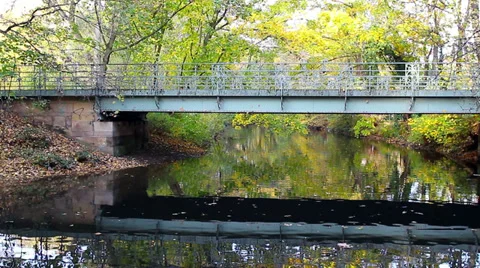 Autumn river HD Stock Footage 32289242