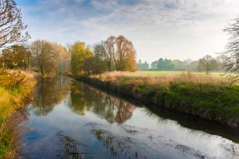 Autumn river Stock Photos