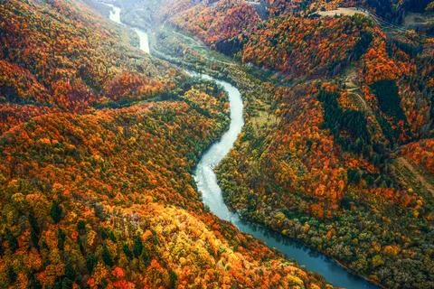 Autumn river Stock Photos