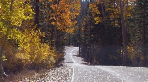 Autumn road Video stock 932315