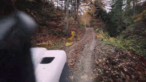 Autumn Off-Road in the Mountains Stock Footage 69087611
