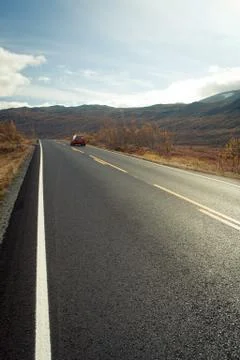 Autumn road Stock Photos