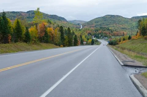 Autumn road Stock Photos