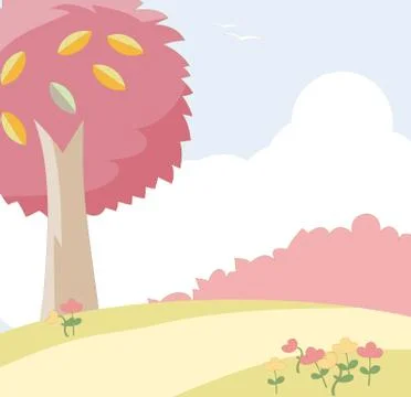 Autumn scenery Stock Illustration