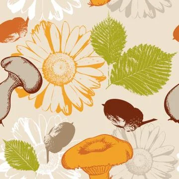 Autumn seamless Stock Illustration