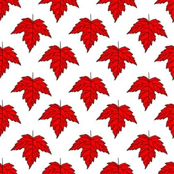 Autumn seamless leaf pattern. eighth. Stock Illustration