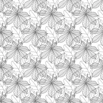 Autumn seamless leaf pattern. eleventh. Stock Illustration