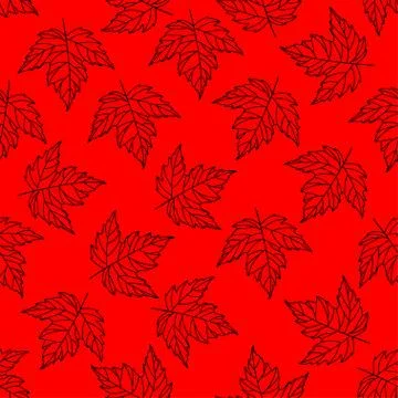 Autumn seamless leaf pattern. fifth. Stock Illustration