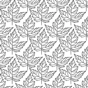 Autumn seamless leaf pattern. first Illustrazione stock
