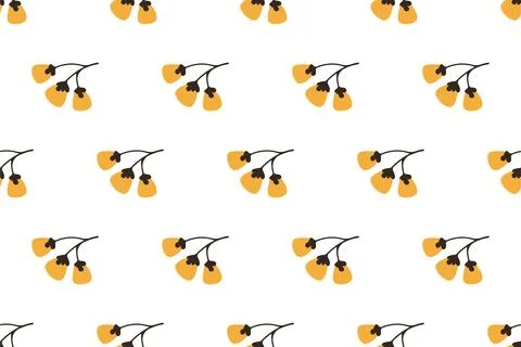 Autumn seamless pattern backround template Stock Illustration