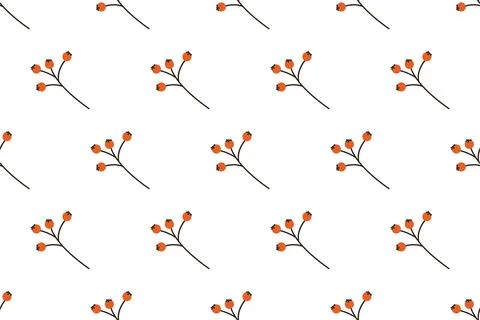 Autumn seamless pattern backround template Stock Illustration