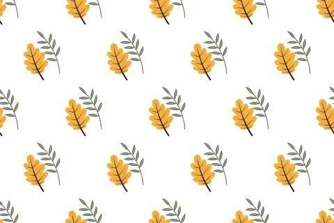 Autumn seamless pattern backround template Stock Illustration