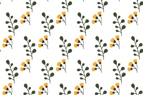 Autumn seamless pattern backround template Stock Illustration