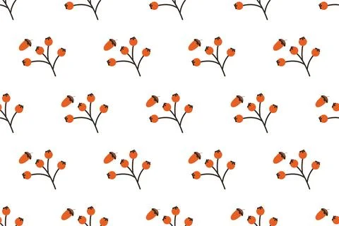 Autumn seamless pattern backround template Stock Illustration